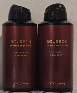 Bath & Body Works Bourbon Mens Deodorant Body Spray 3.7oz Lot Of 2 - Picture 1 of 1