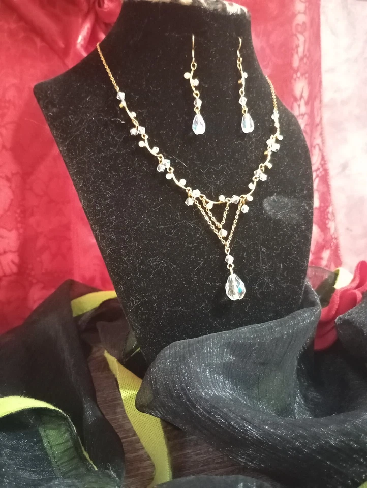 Collar y pendientes de cristal Cookie Lee Schwartz Foto 1 de 1