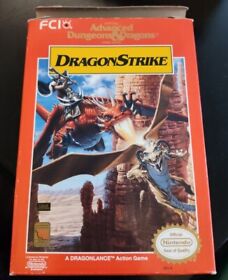 Advanced Dungeons & Dragons: DragonStrike Nintendo Authentic Workin NES Cart-Box