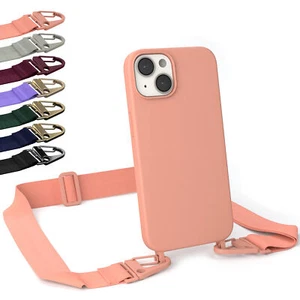 EAZY CASE do Apple iPhone 14 z regulowanym szerokim paskiem i silikonowym etui na telefon - Zdjęcie 1 z 13