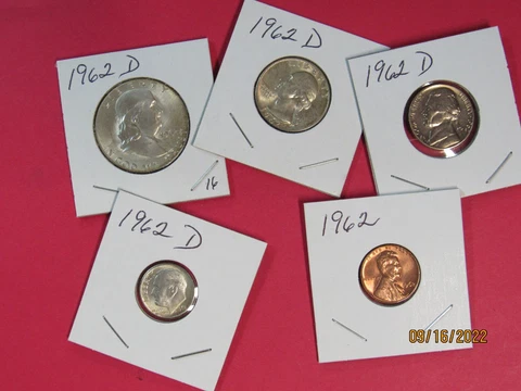 1962 US MINT SET "SILVER" (16) Cover