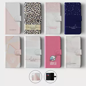 Tirita Personalised Wallet Flip Case for iPhone 16 15 14 13 Space Stars Animal - Picture 1 of 26