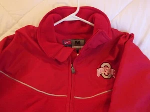 Nike Team Herren Ohio State Buckeyes durchgehender Reißverschluss Jacke Größe Medium rot mit Logo - Bild 1 von 2