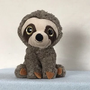 Peluche abrazo divertido perezoso 7” ojos brillantes Safeway vacaciones amigo regalo peluche - Imagen 1 de 10