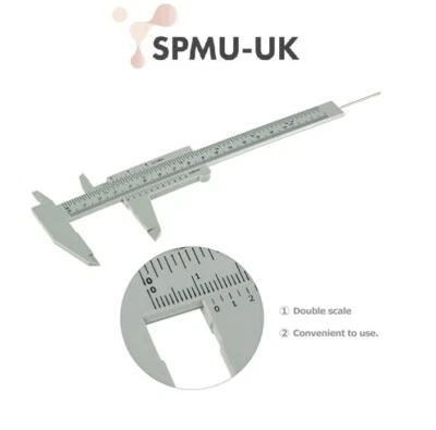 SPMU MICROBLADING Ruler, Brow Gauge Measure Permanent Makeup EYEBROW Caliper White