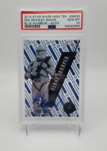 2016 Star Wars High Tek Clone Trooper Dee Bradley Baker Auto SW35 66/75 PSA 10 - Foto 1 di 2