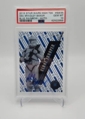 2016 Star Wars High Tek Clone Trooper Dee Bradley Baker Auto SW35 66/75 PSA 10 - Image 1 of 2