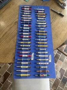 Lot Of 47 Local Advertising Bullet Pencils All Mason Tazewell Logan Co. IL - Picture 1 of 14