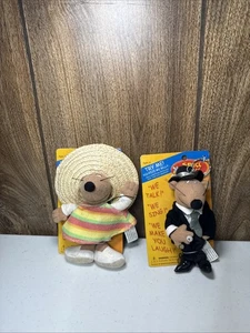 Spice Mice Plush Key Chain Lot Of 2 Miguel Eaton & Big City Mouse - Picture 1 of 5