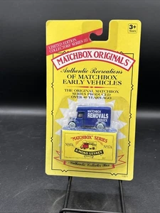 Matchbox Originals Auténticas Recreaciones Nº 17A Servicio de Mudanzas F22 - Imagen 1 de 5