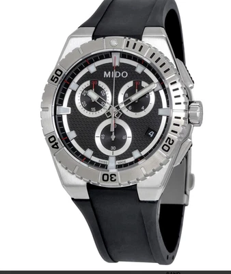 Relógio masculino Mido Ocean Star Captain cronógrafo preto M023.417.17.051.00 - Imagem 1 de 3