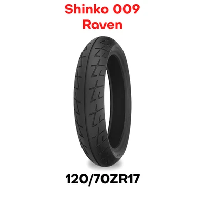 Neumático delantero moto Shinko 009 Raven 120/70-17 17" 120 70 ZR 17 nuevo Foto 1 de 3