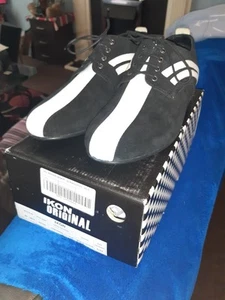 Zapatos Ikon Original Badger MOD Blanco y Negro Talla 9 THE JAM - ¡¡NUEVOS EN CAJA!!! - Imagen 1 de 8