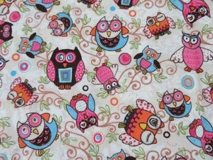 Adorn It OWL Media Yarda - Life's a Hoot - 19" x 43" - 1/2 Yarda - NUEVO - Imagen 1 de 5