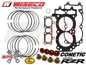 RZR XP XP-4 1000 Wiseco Piston Rings 93mm Stock JE Ring Seals Top End Gasket Kit - Picture 1 of 24