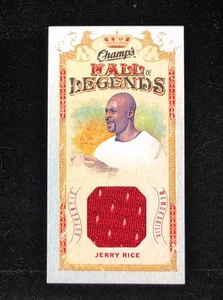 2009 Upper Deck Champs Hall Of Legends Jerry Rice Game Used Jersey #HL-JR - Bild 1 von 2