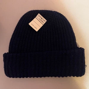 Nuevo con etiquetas gorro de acrílico azul marino vintage para hombre - Imagen 1 de 3
