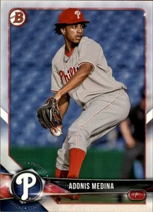 2018 Bowman Draft #BD-128 Adonis Medina Philadelphia Phillies - Picture 1 of 2