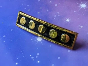 Star Trek Admiral Metal Rank 5 Pips Pin Insignia DS9 Voyager TNG Movie Badge - Picture 1 of 6