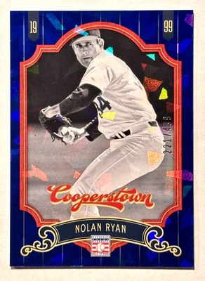 Nolan Ryan 2012 Panini Cooperstown Blue Crystal Collection #221/499 HOF - Image 1 of 2