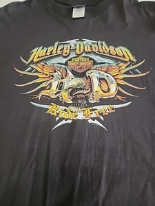 Maglietta Harley‐Davidson Uomo 3XL Grand Cayman Islands Doppio Logo Ride Free Nera - Foto 1 di 11