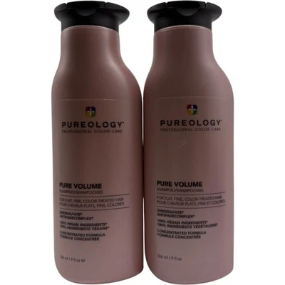 Champú Pureology Pure Volume 9 oz Lote de 2 Color Care ZeroSulfato Vegano Foto 1 de 2
