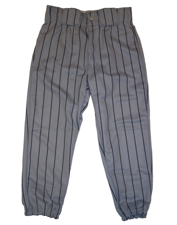 Wilson A4282 UNP Grey/Navy Pinstripe Youth Baseball Pant - Image 1 of 2