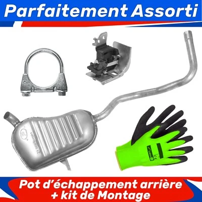 Pot d’échappement arrière pour Renault Megane 2 II 1.5 dCi 1.9 dCi 2.0 (02-10) - Photo 1/3