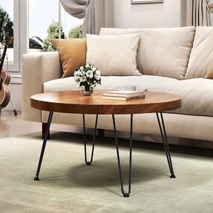 TC-HOMENY 18" inch Metal Hairpin Table Legs Solid Coffee Table Bench Desk Legs - Picture 1 of 9