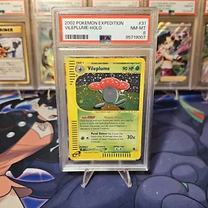 PSA 8 NM Vileplume 31 / 165 Expedition Holo Vintage Pokemon TCG Card - Picture 1 of 1