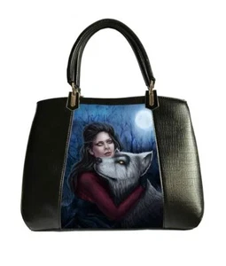 Caszmy Fashions Vegan Ladies Lupa 3D Black Fantasy Gothic Hand Bag - Picture 1 of 1