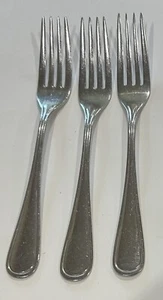 3 Oneida 18/10 New Rim Stainless European Forks 8.25” - Imagen 1 de 6