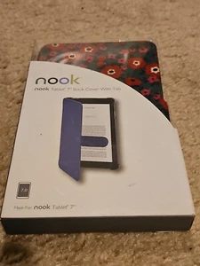 Nook Tablet 7" Book Cover With Tab Poppy Design - Picture 1 of 2