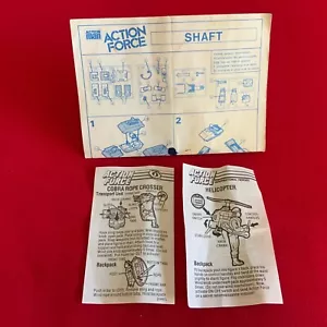 Elicottero albero Action Force e croce vintage anni 80 istruzioni originali - Foto 1 di 5