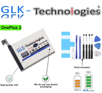 GLK Akku für OnePlus 2 Two BLP597 1+ A2001 A2003 A2005 Dual Sim TOP - Bild 1 von 4