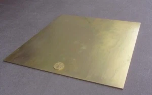 353 Brass Sheet .063" Thick x 12.0" Wide x 12.0" Length - Picture 1 of 9