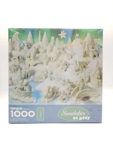 Springbok "Snowbabies At Play" 1,000 Pc Jigsaw Puzzle | 24'' x 30'' - Bild 1 von 4