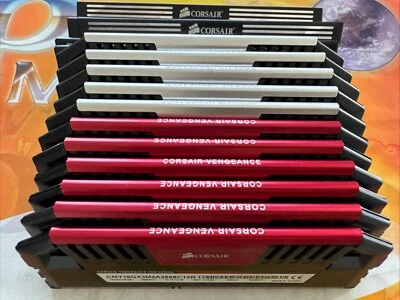 Lot of Corsair 200GB (25X8GB) DDR3 PC3-12800 And 10600 NON ECC LOW DENSITY Gamin - Image 1 of 3