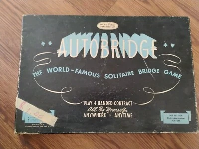 Vintage 1940s Autobridge Playing Board Better Than Average Players Sheinwold - Image 1 of 4