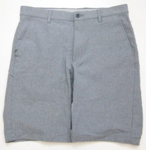 Greg Norman Gray Men's Poly Spandex Dress Shorts Flat Front 32" X 10" Man's YY24 - Picture 1 of 4