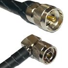 Lmr400 Pl259 Uhf Male To N Male Angle Coaxial Rf Cable Usa-Ship Lot