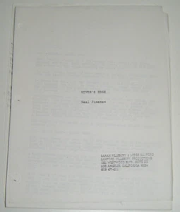 River's Edge Script Screenplay By Neal Jimenez - Picture 1 of 3