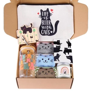 Cat Lover Gifts For Women, Cat Mom Gift Box For Christmas, Mother's Day, Birt... - Picture 1 of 7
