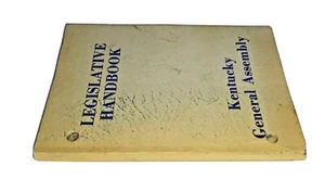 Legislative Handbook Kentucky General Assembly 1974 102 Pages Reasearch OA - Bild 1 von 9