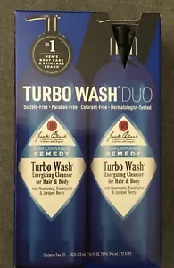 Jack Black /Turbo Wash Duo/Energizing Cleanser For Hair & Body /2pk./ 16 Oz Each - Picture 1 of 5