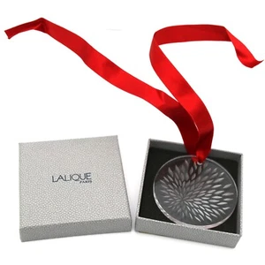 Lalique France Crystal 2006 Clear Vibration Christmas Noel Ornament w/Box N.O.S. - Picture 1 of 5