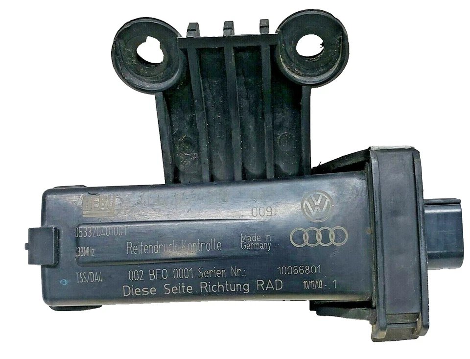 2004–2010 Audi A8L Tire Pressure Monitoring System TPMS Sensor 4E0907277 OEM - Image 1 of 4