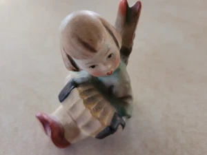 Hummel Angel with Accordion Candle Holder Figurine - Picture 1 of 5