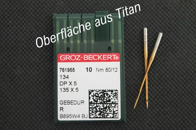 Groz Beckert Rundkolben Nadelsystem 134 Titan beschichtet Nähmaschinennadeln - Bild 1 von 4