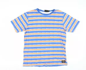 Camiseta a rayas WeSC azul L manga corta para hombre - Imagen 1 de 12